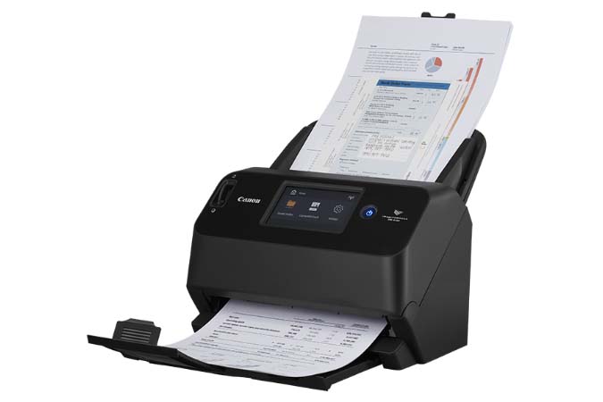 Document Scanner Canon DR-S150 (2405C003), WiFi, ADF (60 sheets - 50-80g/m2), CIS 1 Line Sensor, 4.3” LCD Front/ Back/ Duplex, B&W 45ppm/90ipm - colour 45ppm/90ipm, 600x600dpi, 24-bit colour, Daily Duty Cycle: 4000 scans/day, USB 3.2 Gen1x1/USB 2.0, Gb LA photo 3