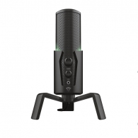 Trust Gaming GXT 258 Fyru USB 4-in-1 Streaming Microphone, Digital USB connection, 4 recording patterns: cardioid, bidirectional, stereo and omnidirectional for optimised audio recordings in any situation, Adjustable LED lighting in 5 colours, 1.8m thumbnav 3
