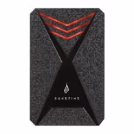 2.5” External SSD 512GB  Surefire GX3 Gaming SSD (by Verbatim), USB 3.2 Gen 1, Black/Red, Includes USB-C Adapter, Ultra-small and lightweight SSD, Stylish black design with a 3D surface, Nero Backup Software