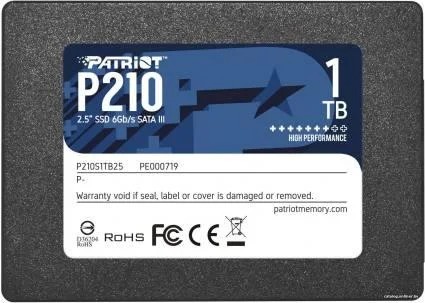 2,5” SSD Patriot P210 1.0TB photo 1