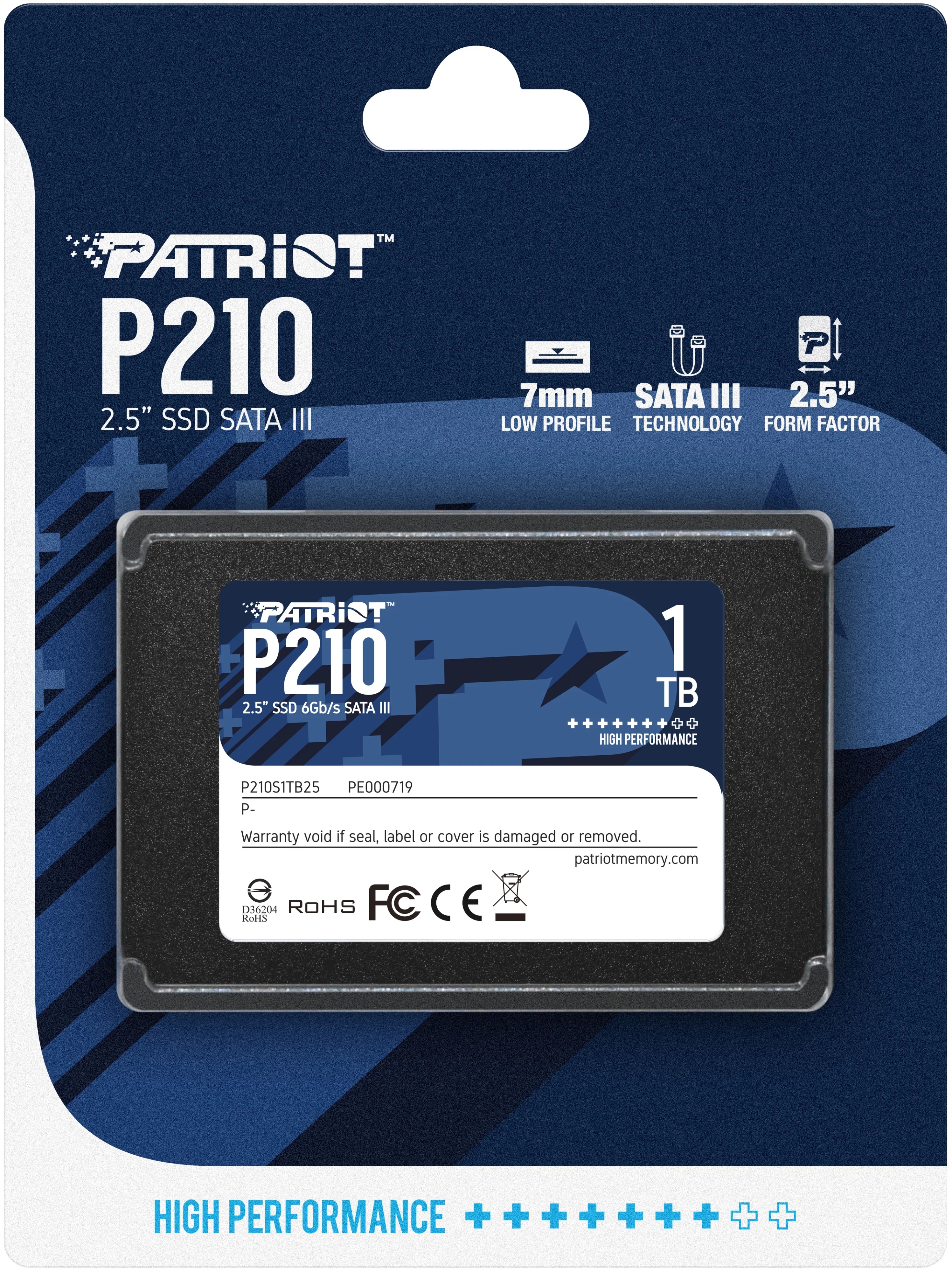 2,5” SSD Patriot P210 1.0TB photo 4