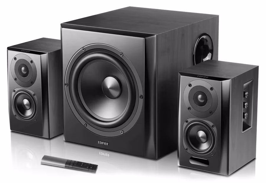 Колонки 2.1 Edifier S351DB Black / 150W RMS / Bluetooth V5.1 / RCAx2 / AUX / Optical / Coaxial / remote control 