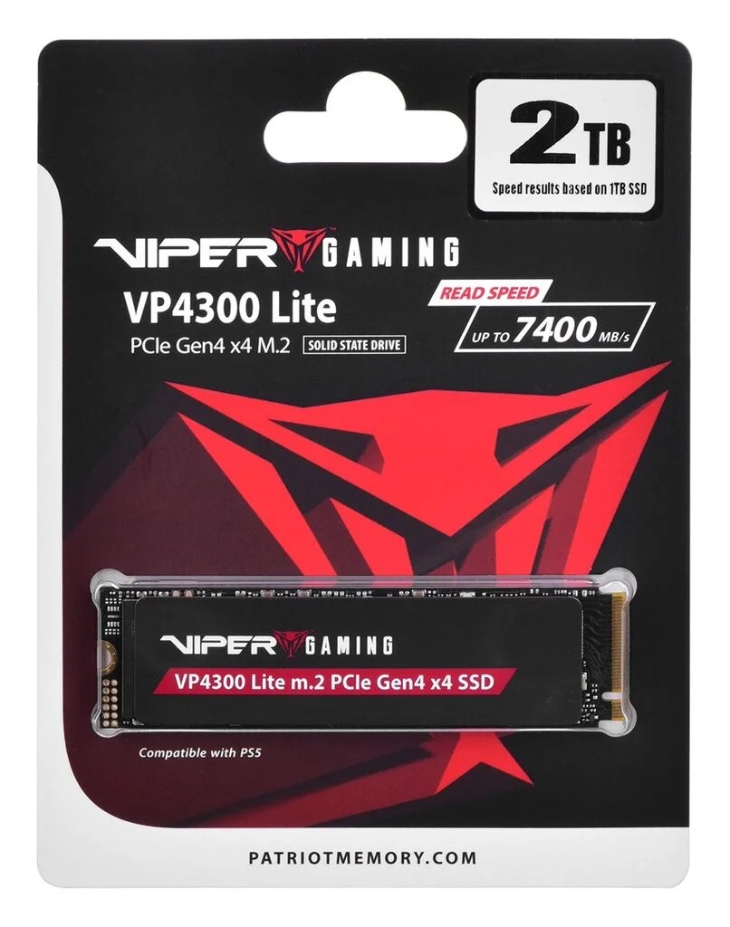 M.2 NVMe SSD VIPER (by Patriot) VP4300 LITE 2TB photo 3