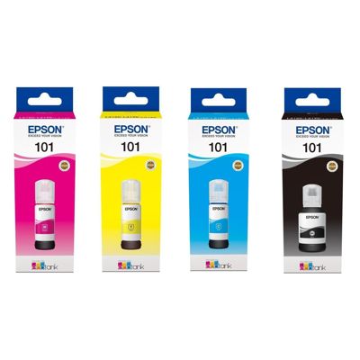 Epson 101 EcoTank 4-colour Multipack (C13T03V14A/.V24A/.V34A/.V44A) 337ml, for L4150/  L4160/ L6160/ L6170/ L6190/ L14150/ L4150/ L4160/ L4167/ L4260/ L4266/ L6160/ L6170/ L6190/ L6270/ L6290 photo 2