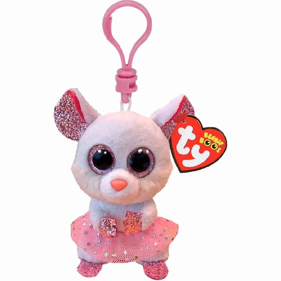 TY TY35246 BB NINA - белая мышка-балерина 8,5 см