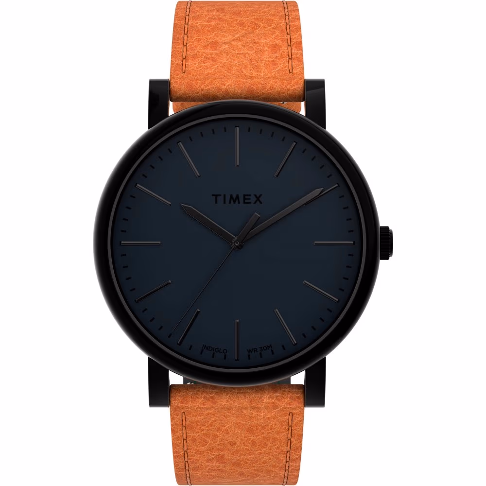 Originals Oversized 42mm Leather Strap Watch