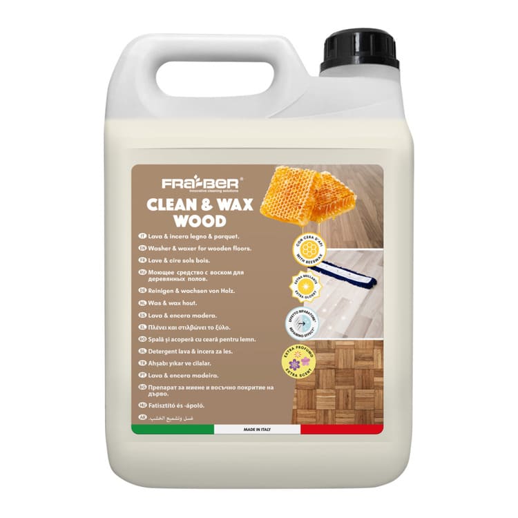 Моющее средство с воском для деревянных полов, CLEAN&WAX WOOD 4.54л photo 1