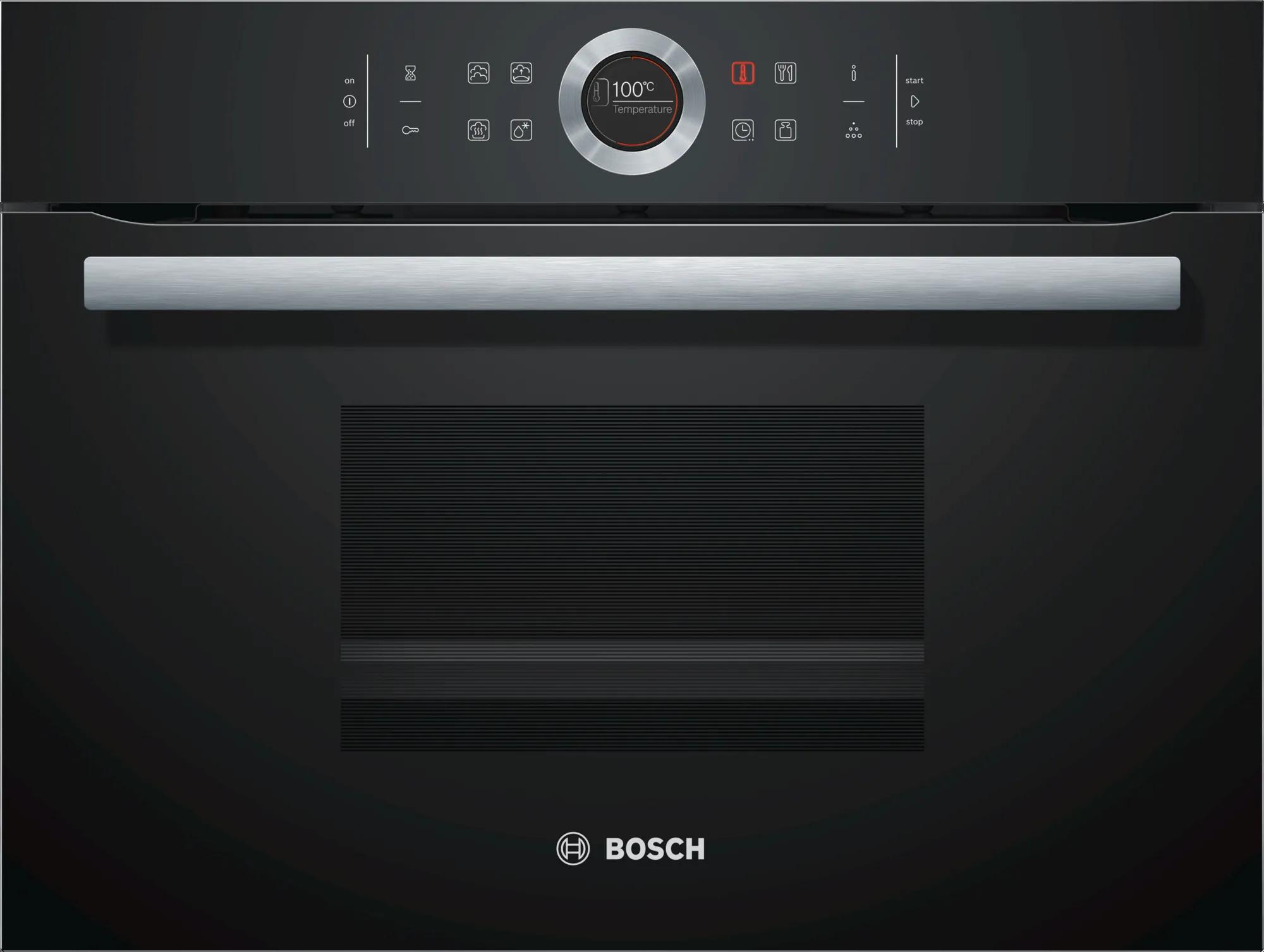 Паровой шкаф встраиваемый Bosch CDG634AB0 / л. / / Черный photo 1