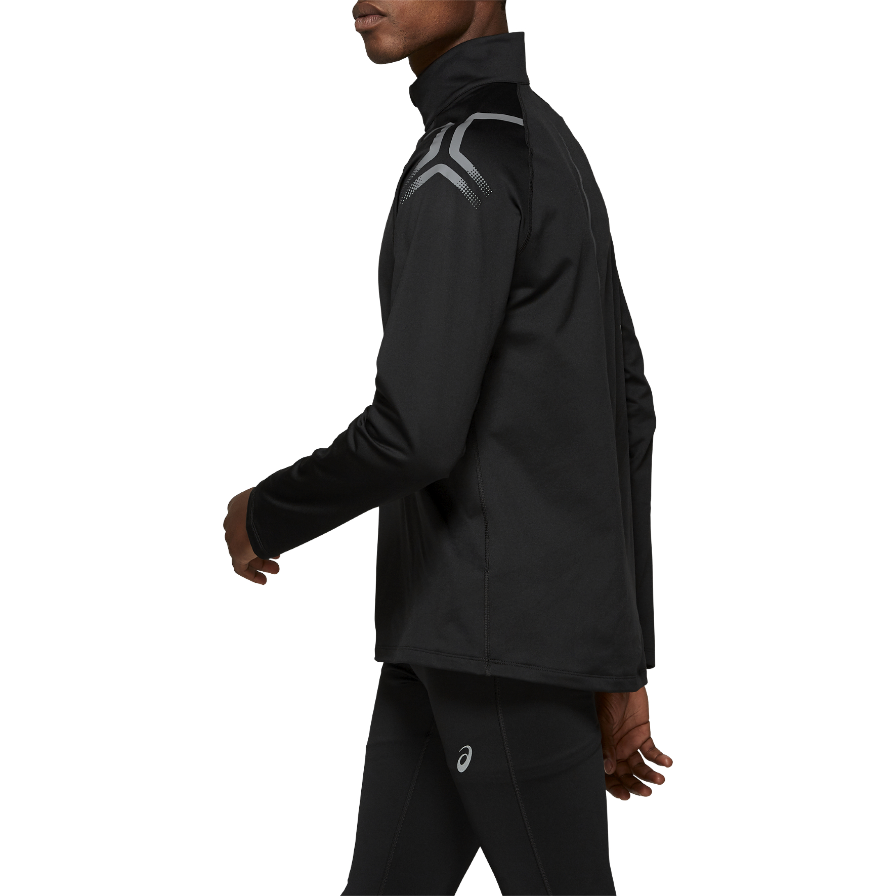Футболка мужская Asics ICON WINTER LS 1/2 ZIP TOP 2XL Черный photo 3