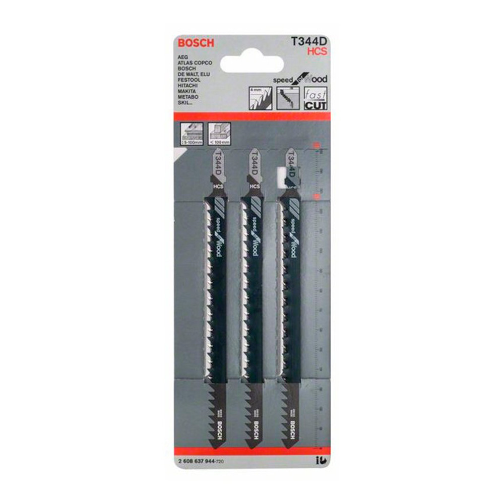 Набор пилок для лобзика Bosch 2608637944 photo 