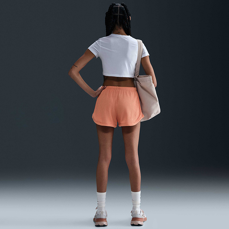 Шорты Nike W NSW NK CHLL WFL MR 3 SHORT S Оранжевый Женский photo 6