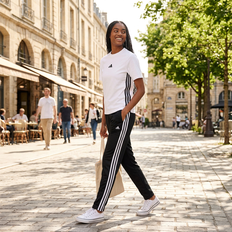 Tricou Adidas W 3S SJ T XXS Alb Femei photo 2