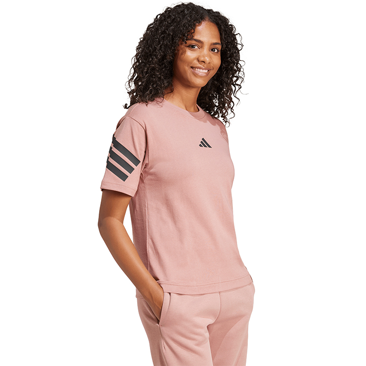 Tricou Adidas W FI 3S TEE XXS Rosu Femei photo 2