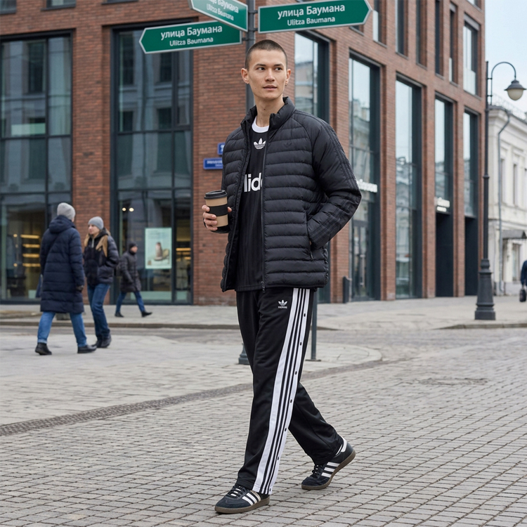Geacă pt Barbati Adidas PADDED COLL JKT XS Negru photo 4