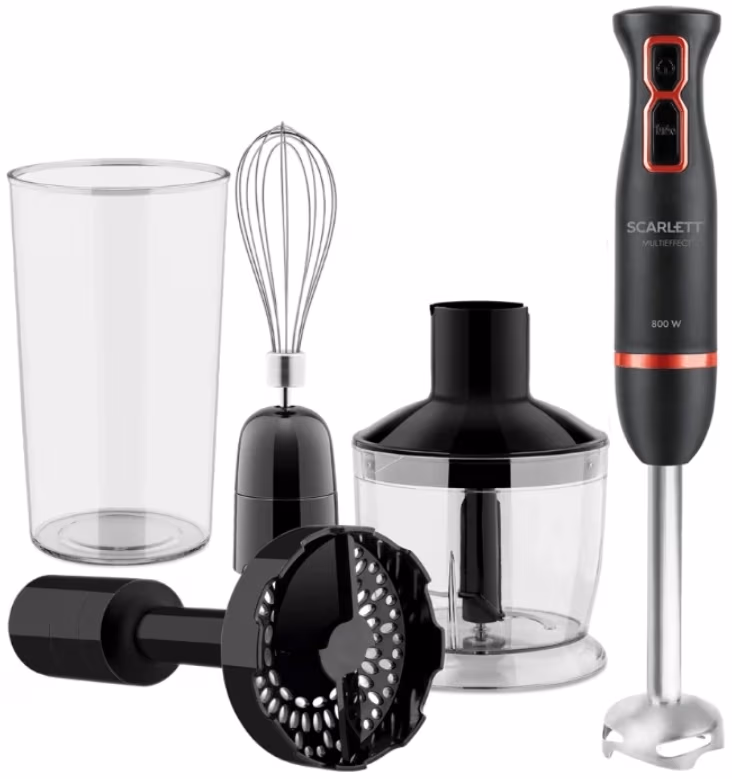 Blender Scarlett SC-HB42M44, 6 ml, 2 trepte viteza, Negru 