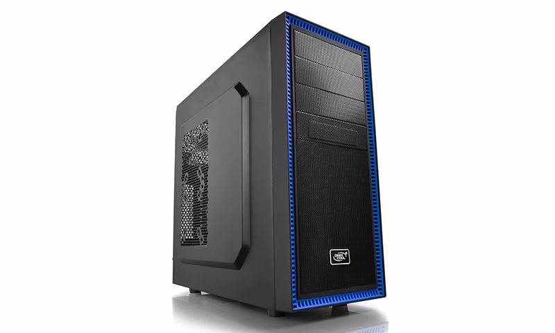 DEEPCOOL "TESSERACT BF" ATX Case, without PSU, Massive metal mesh, Tool-less, 1x 120mm rear fan, up to 3x 2.5" HDD/SSD, Bottom loaded PSU, 1xUSB3.0, 1xUSB2.0 /Audio, Black 