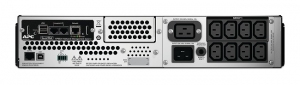 APC Smart-UPS C Rack Mounting 2U SMT3000RMI2UNC, 3000VA/2700W, AVR, 9 x IEC Sockets ( 8 IEC C13, 1 IEC C19 all 9 Battery Backup + Surge Protected), LCD Display, PowerChute USB /Serial Port , AP9631 Network Management Card thumbnav 3