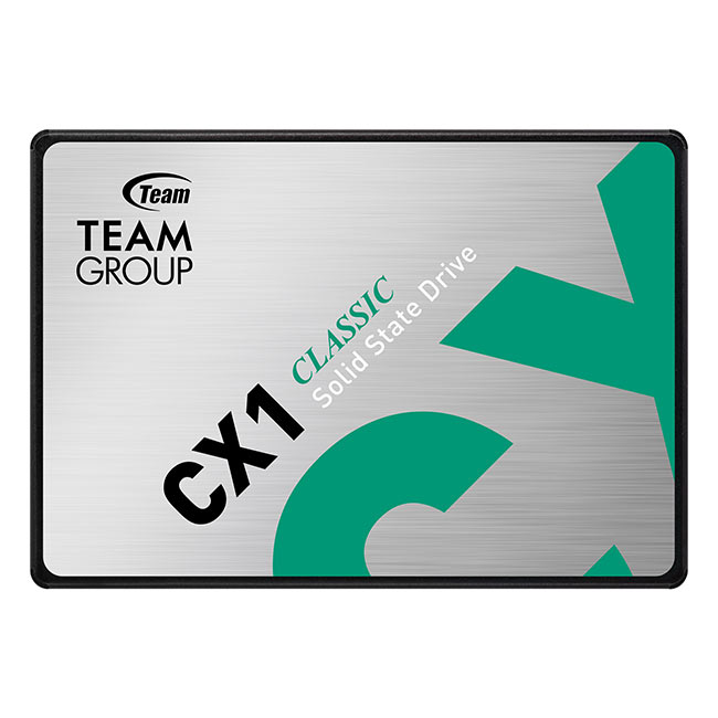 2.5" SSD 240GB TEAM CX1 Classic, SATAIII, Sequential Reads: 520 MB/s, Sequential Writes: 430 MB/s, Maximum Random 4k: Read: 70,000 IOPS / Write: 20,000 IOPS, SLC Caching, ECC, Thickness- 7mm, Controller Silicon Motion SM2258XT, 3D NAND TLC photo 1