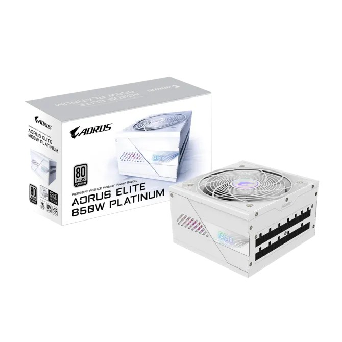 Блок питания 850W GIGABYTE AORUS ELITE ”GP-AE850PM PG5 ICE” photo 1 Блок питания 850W GIGABYTE AORUS ELITE ”GP-AE850PM PG5 ICE” photo 1