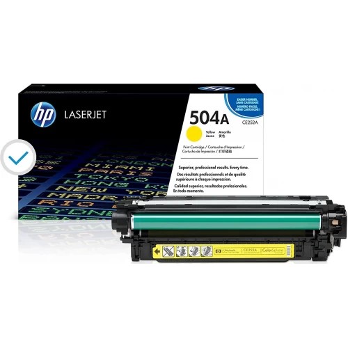 HP 504A (CE252A) Yellow Cartridge for HP LaserJet CP3525, CP3525n, CP3525dn, CP3525x, CM3530, CM3530fs, 7000 p. photo 1 HP 504A (CE252A) Yellow Cartridge for HP LaserJet CP3525, CP3525n, CP3525dn, CP3525x, CM3530, CM3530fs, 7000 p. photo 1