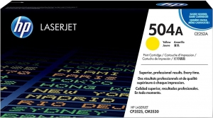 HP 504A (CE252A) Yellow Cartridge for HP LaserJet CP3525, CP3525n, CP3525dn, CP3525x, CM3530, CM3530fs, 7000 p. thumbnav 2
