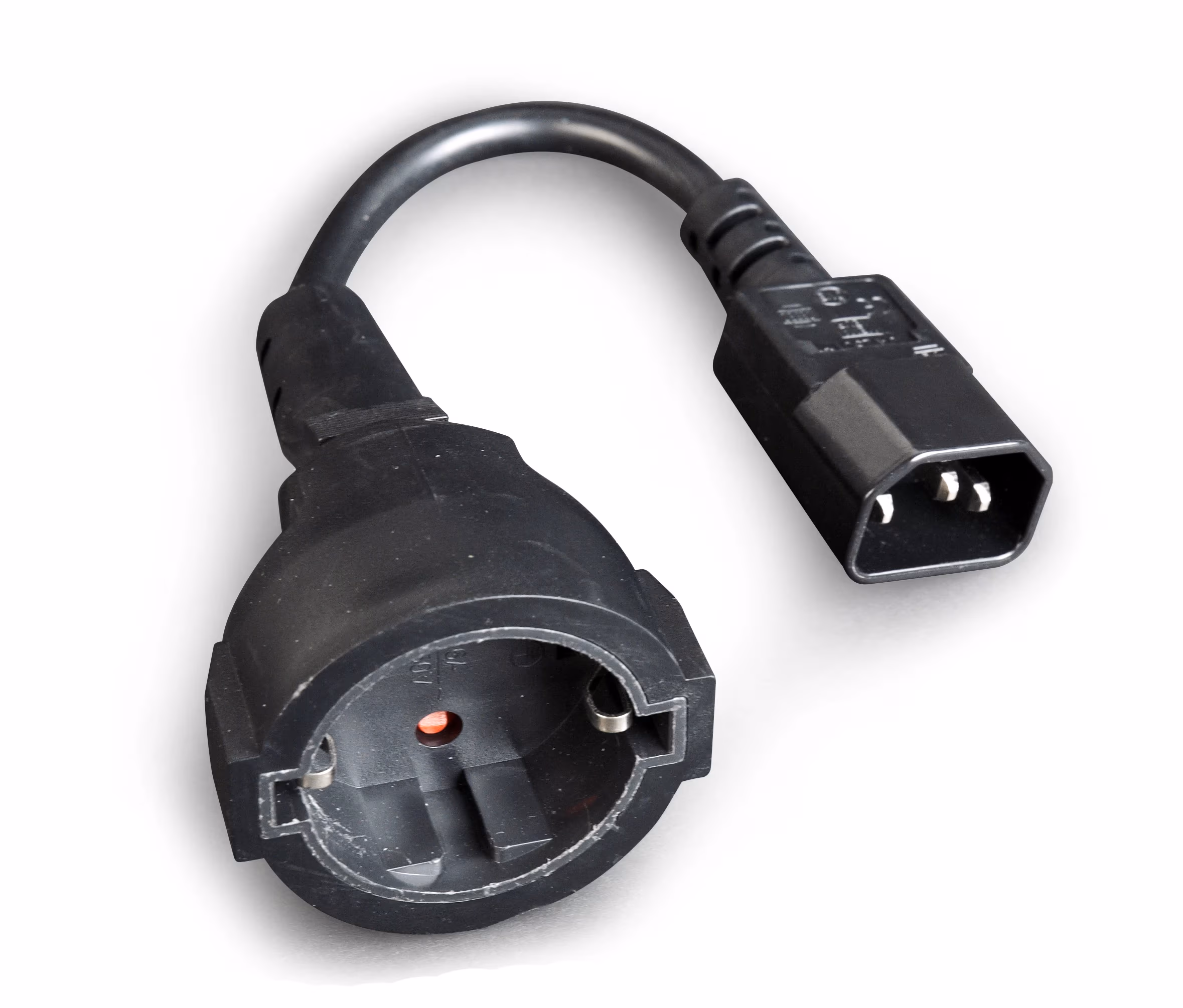 Power adapter cord  PC-SFC14M-01, C14 input and Schuko output, for UPS or PDU