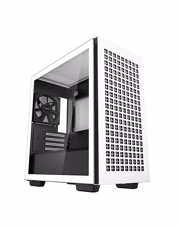 Carcasa DEEPCOOL CH370 WH / w/oPSU / Side-Window / 1x120mm / ATX / White