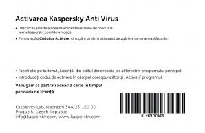 Kaspersky Anti-Virus Eastern Europe Edition.  1-Desktop  1 year  Base  License Pack, Card thumbnav 2