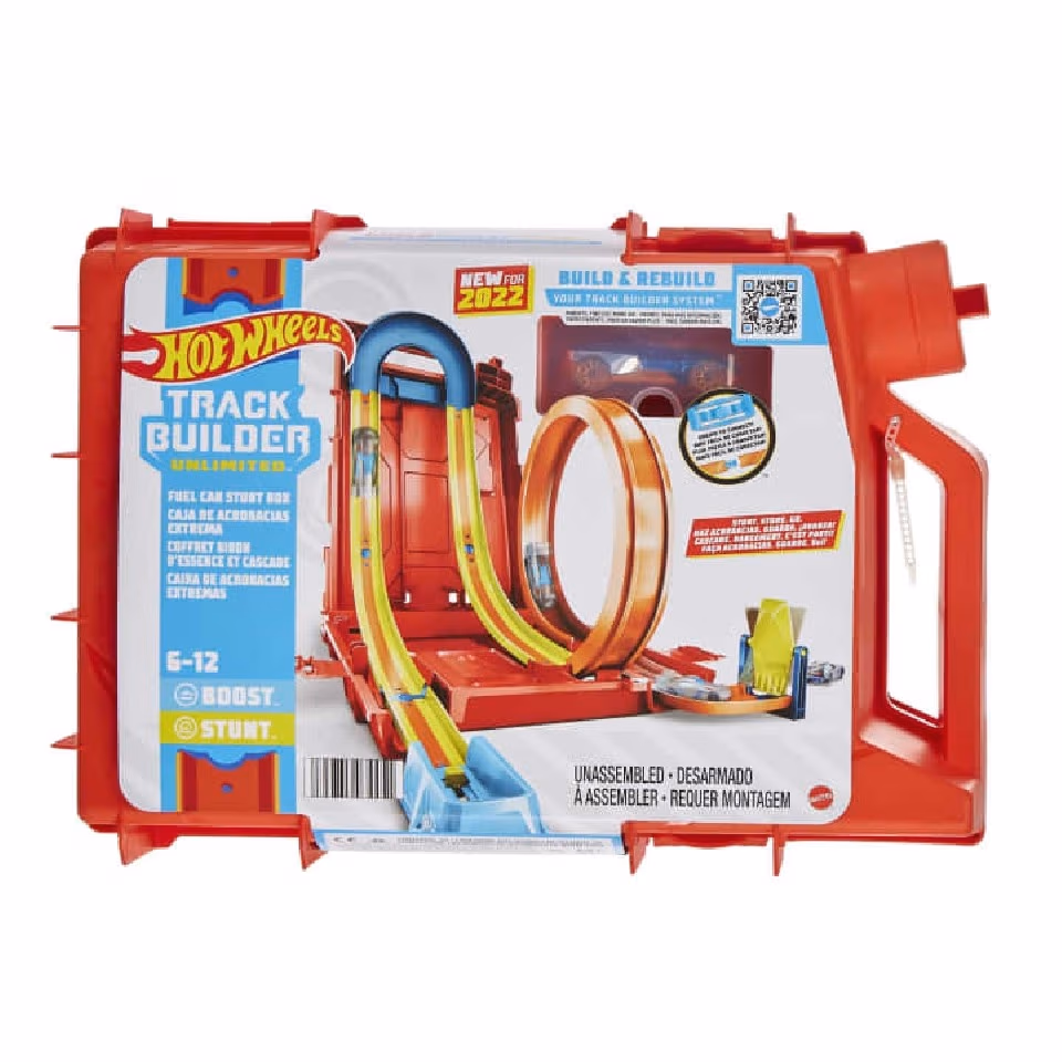 Hot Wheels HDX78 Track Builder Fuel Can Stunt Box