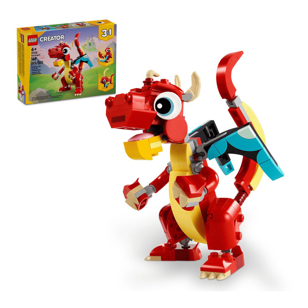 Constructor Lego Creator Red Dragon 31145 de la 6+ ani photo 3