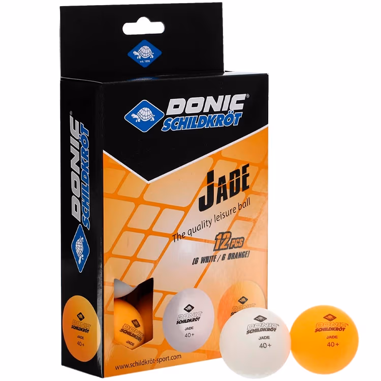 Set mingi pentru tenis de masa 12 buc Donic Jade Poly 40+ spare time ball