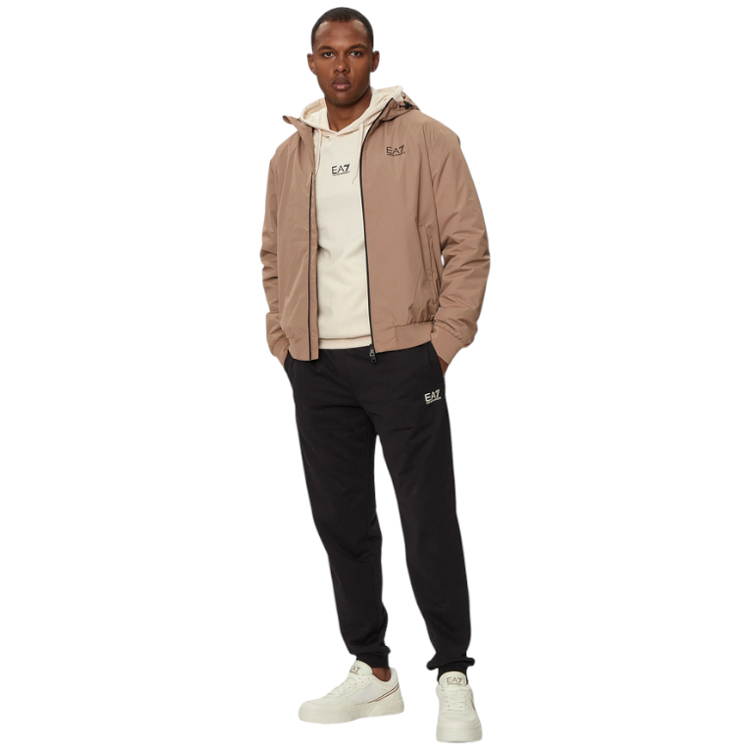 Geacă pt Barbati EA7 EMPORIO ARMANI CORE IDENTITY BOMBER HOOD IN TECHNICAL M Bej photo 4