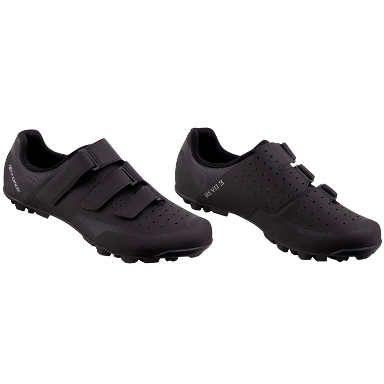 Pantofi de ciclism Force MTB REVO 3 pt Barbati / 45 / Negru photo 2