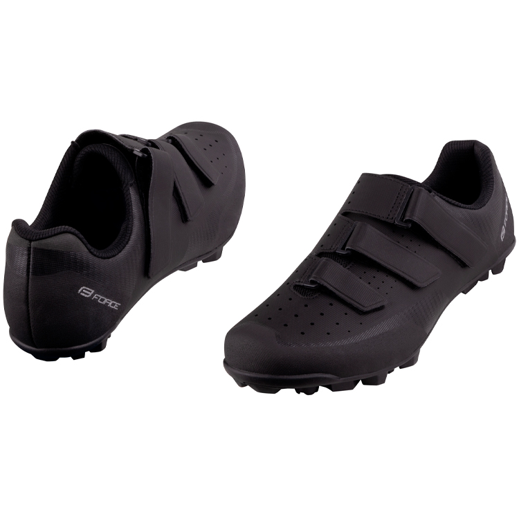 Pantofi de ciclism Force MTB REVO 3 pt Barbati / 45 / Negru photo 3