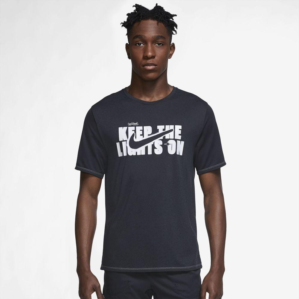 Tricou bărbătesc Nike M NK DF WR MILER GX SS L Negru photo 5