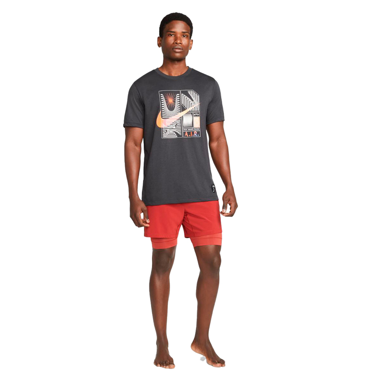 Tricou bărbătesc Nike M NK DF TEE DB YOGA S Gri photo 2