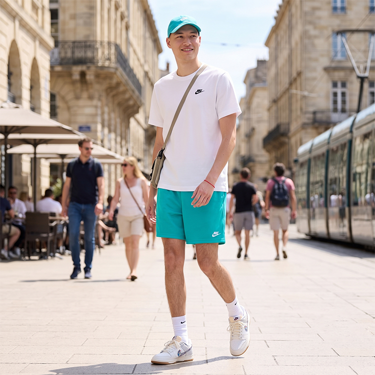 Sorti de bărbați Nike M CLUB FLOW MESH SHORT L Albastru photo 8