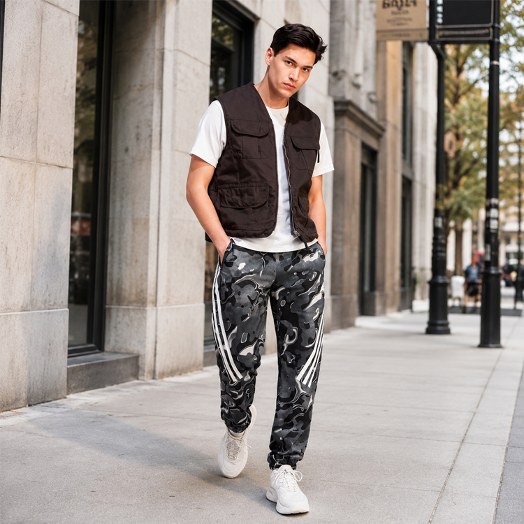 Брюки Adidas M FI AOP PT Q3 S Серый Мужской photo 7