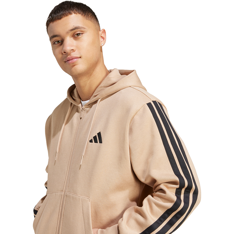 Hanorac pt bărbați Adidas M 3S FL FZ HD S Maro photo 7