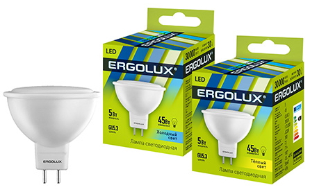 Светодиодная лампа Ergolux LEDJCDR5WGU5345 photo 1