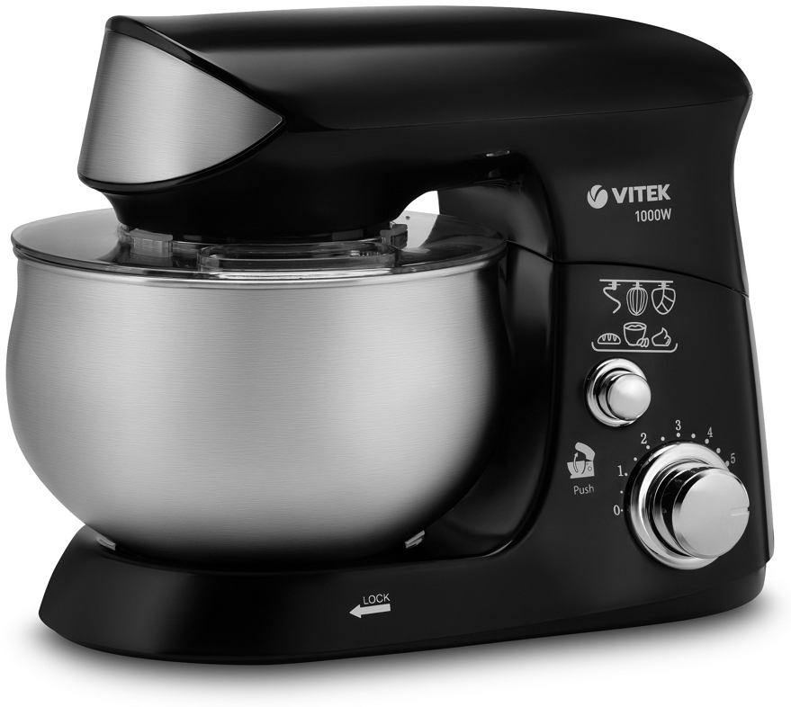 Кухонный комбайн Vitek VT1445, 6 скоростей, Чёрный photo 1 Кухонный комбайн Vitek VT1445, 6 скоростей, Чёрный photo 1
