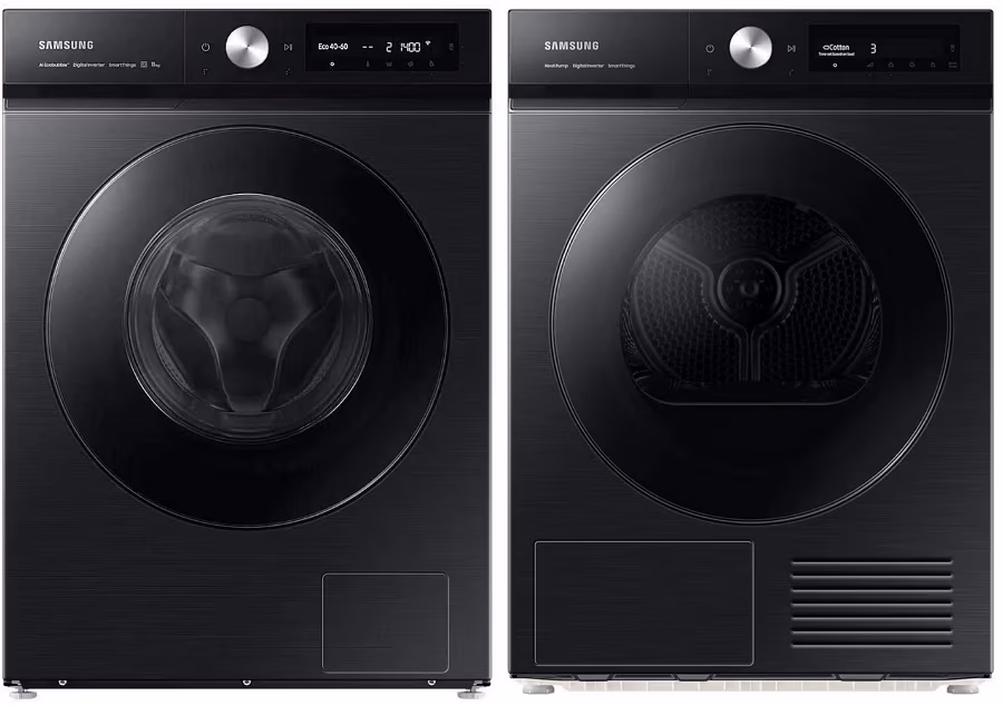 Set din doua dispozitive Samsung WW11BB744DGBS7+DV90BB7445,  