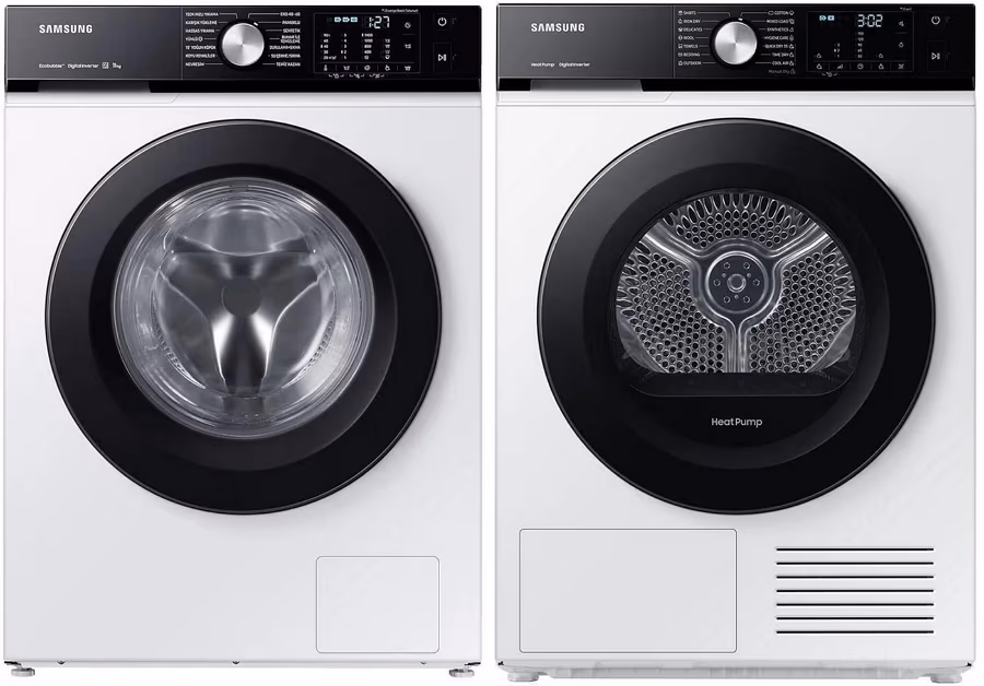 Set din doua dispozitive Samsung WW11BBA046AELE+DV90BBA245,  