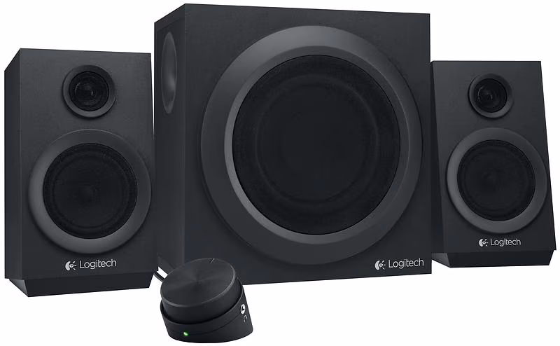 Logitech Z333 Speaker System 2.1 (RMS 40W, 24W subwoofer, 2x8W), Black 