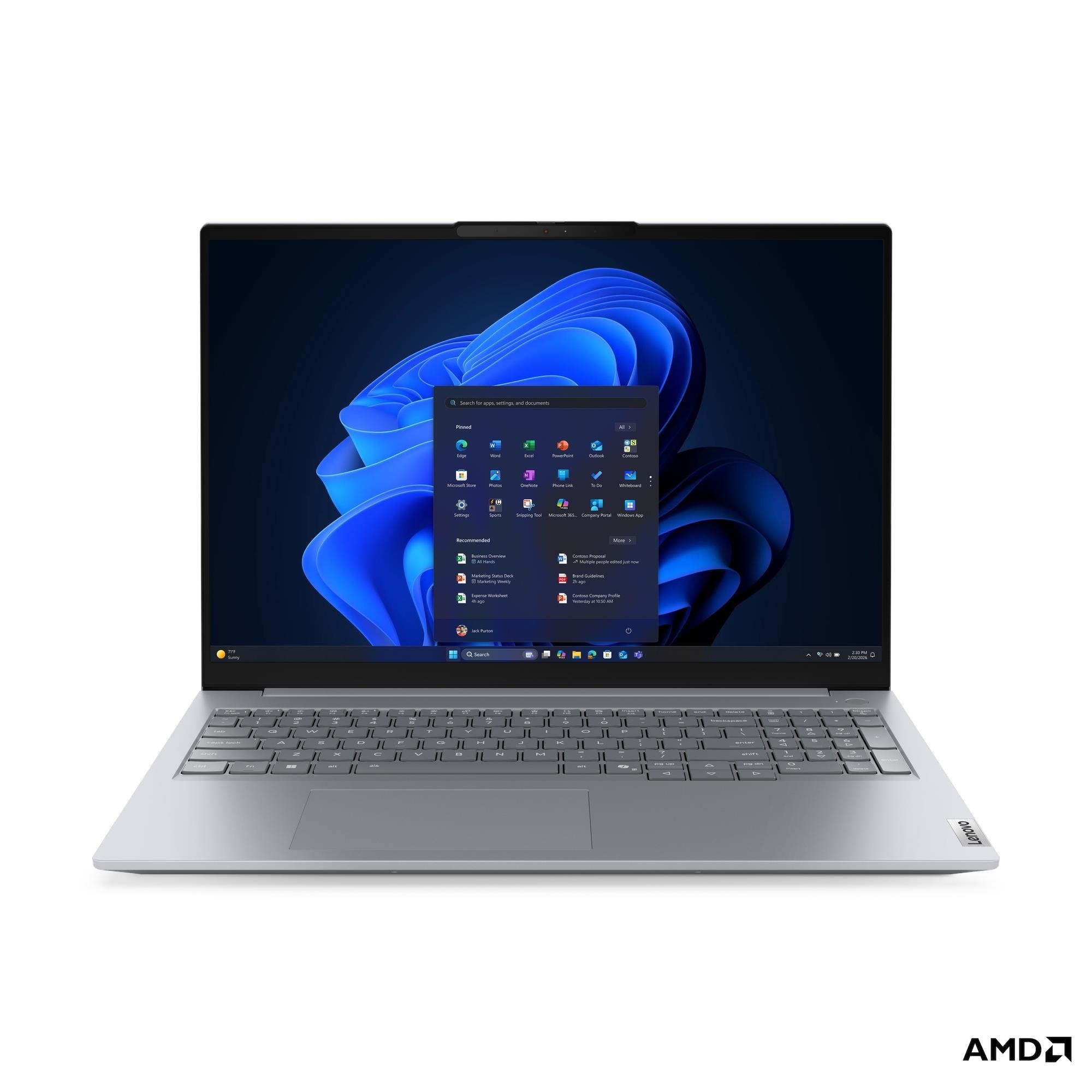 Laptop 16” Lenovo ThinkBook 16 G9 AHP/ WUXGA/ AMD Ryzen 7 250/ 32GB / 512GB SSD/ Arctic Grey photo 1