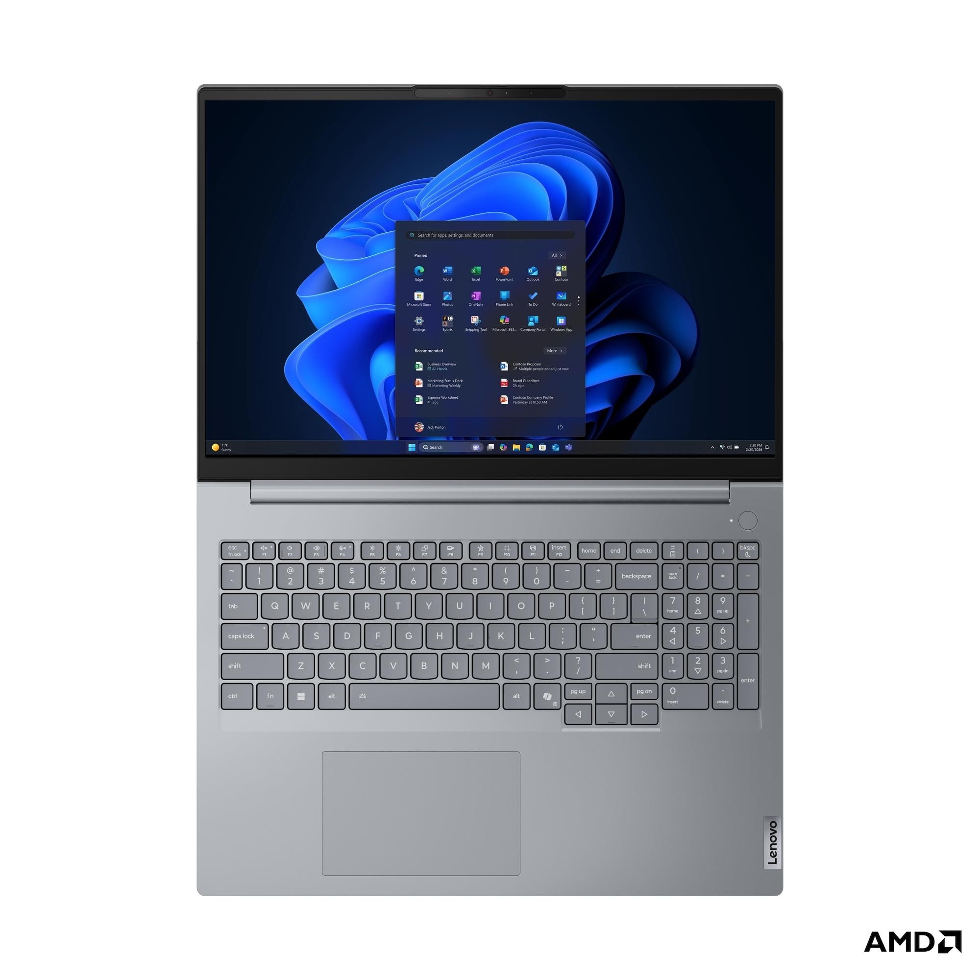 Laptop 16” Lenovo ThinkBook 16 G9 AHP/ WUXGA/ AMD Ryzen 7 250/ 32GB / 512GB SSD/ Arctic Grey photo 4