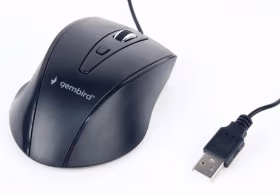 Gembird MUS-4B-02, Optical Mouse, 1200dpi, 4-button, USB, Black