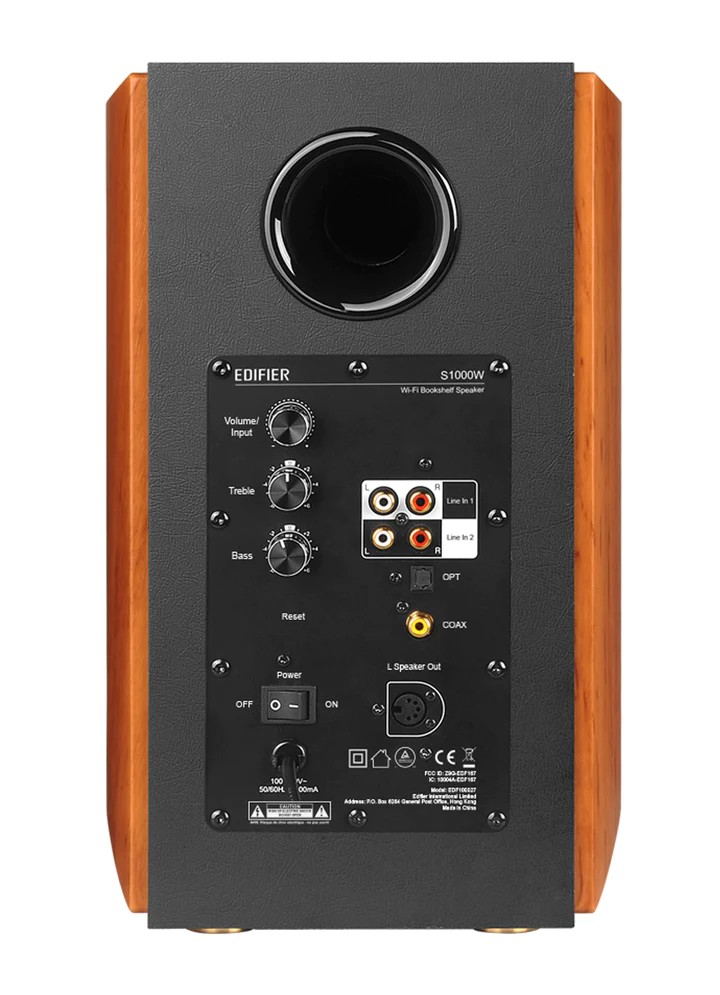 Wi-fi полочная акустика Edifier S1000W / 2x60w / Hi-Res /  Wi-fi / Airplay 2 / Bluetooth photo 4