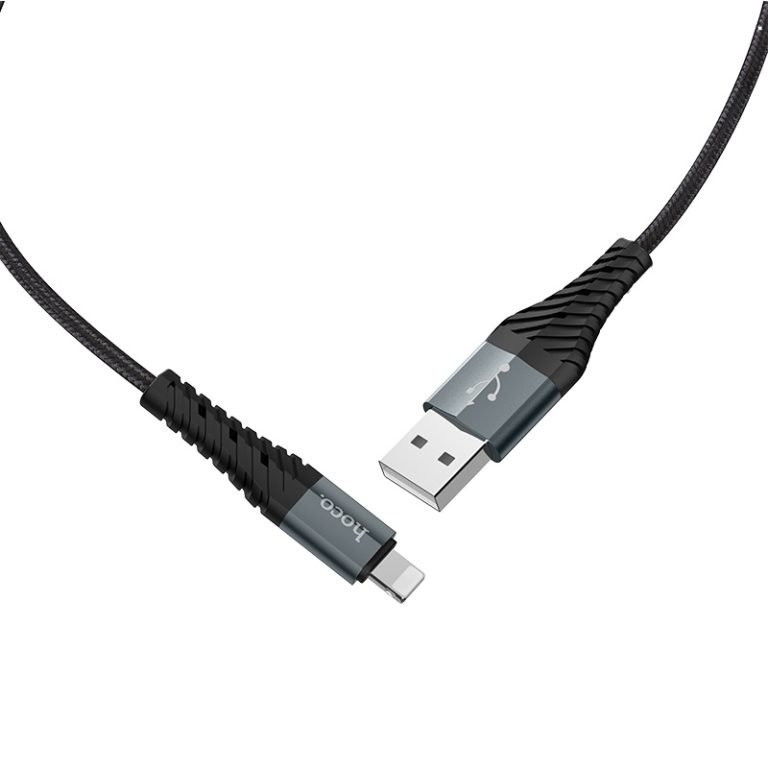 Cablu USB la Lightning HOCO  X38 Cool Charging / 1m / PVC / up to 2.4A / Black photo 1