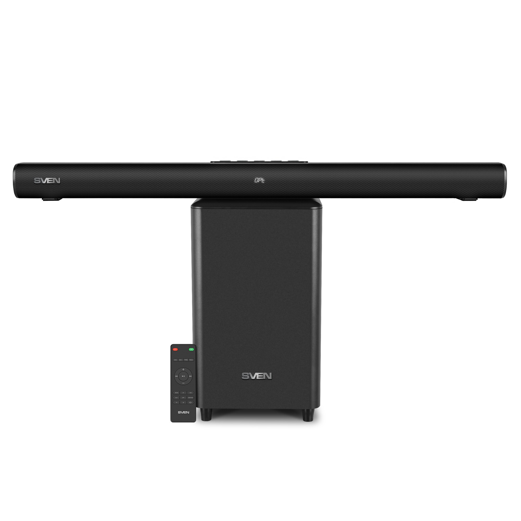 Soundbar cu subwoofer wireless SVEN SB-2200D Black  / 300W RMS / Bluetooth photo 2